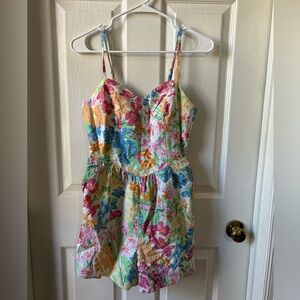 Old Navy Floral Multicolor Romper